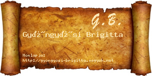 Gyöngyösi Brigitta névjegykártya