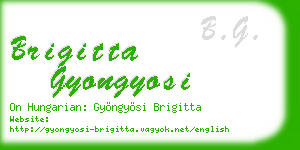 brigitta gyongyosi business card