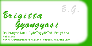 brigitta gyongyosi business card